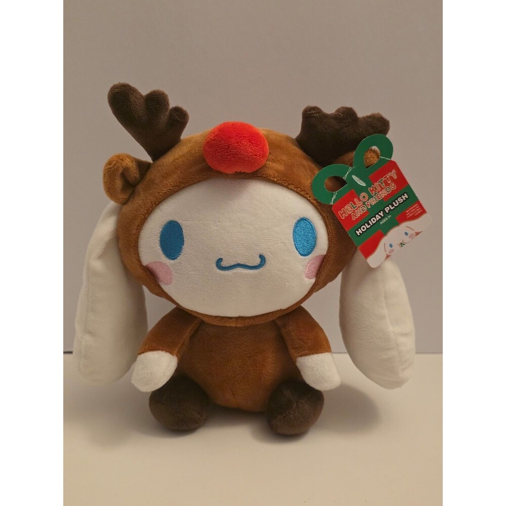 2023 Hello Kitty & Friends 9" Cinnamoroll Reindeer Holiday Christmas Plush NWT